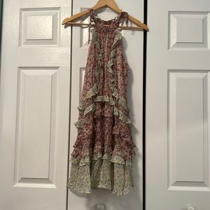 Rebecca Taylor Ruffled Silk Dress